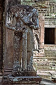 Preah Khan - dvarapala of the west gopura of the third enclosure.